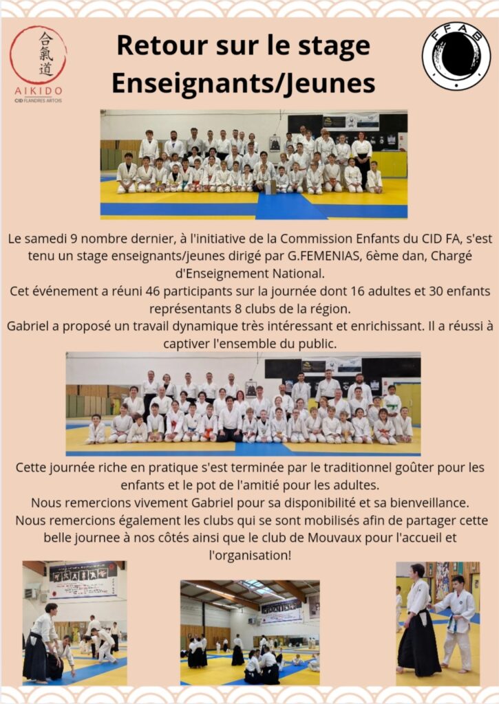 RETOUR SUR LE STAGE JEUNES