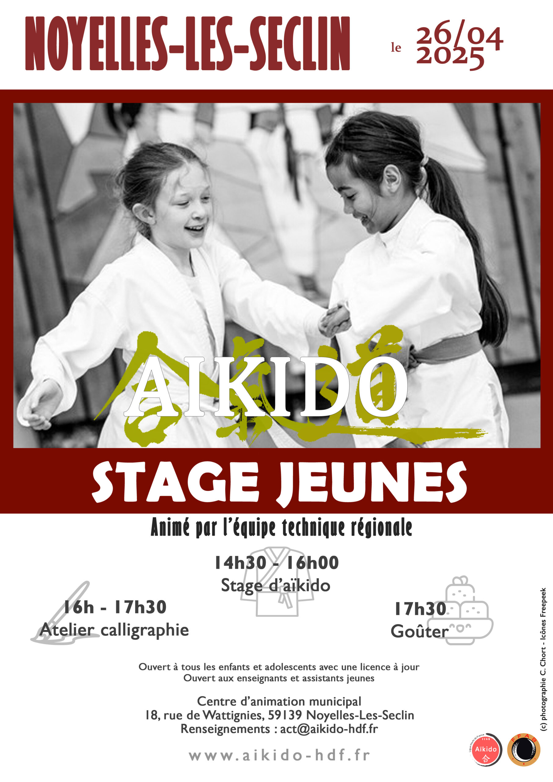 Stage jeunes à Noyelles-Les-Seclin le 26 avril