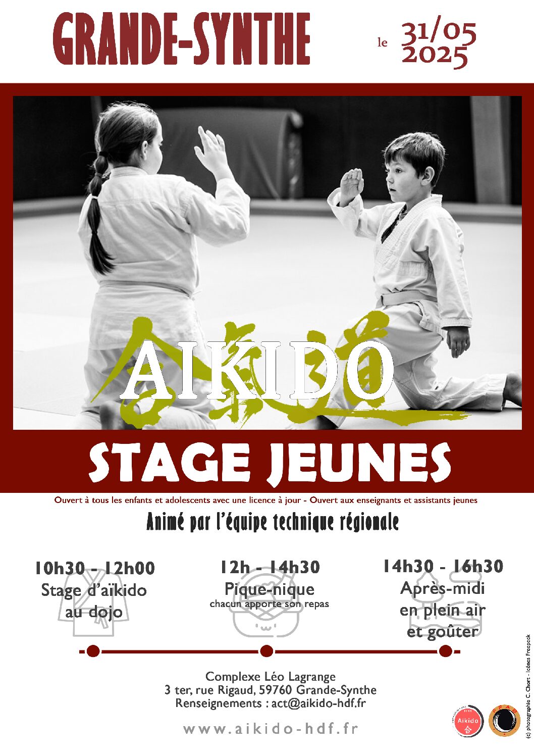 STAGE JEUNES LE 31 MAI A GRANDE-SYNTHE
