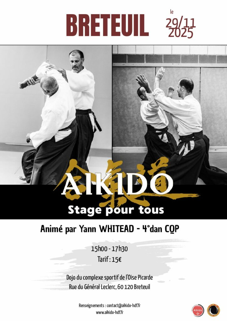 STAGE POUR TOUS – 29/11/2025 – BRETEUIL YANN WHITEAD 4° DAN