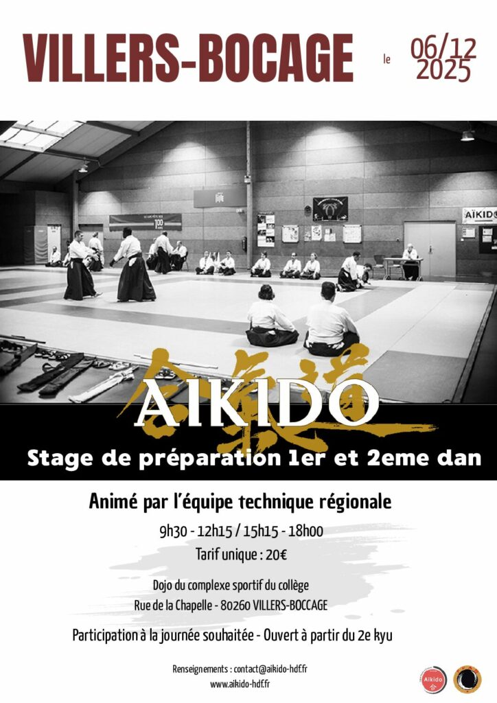 STAGE 1° & 2° dan – VILLERS BOCAGE