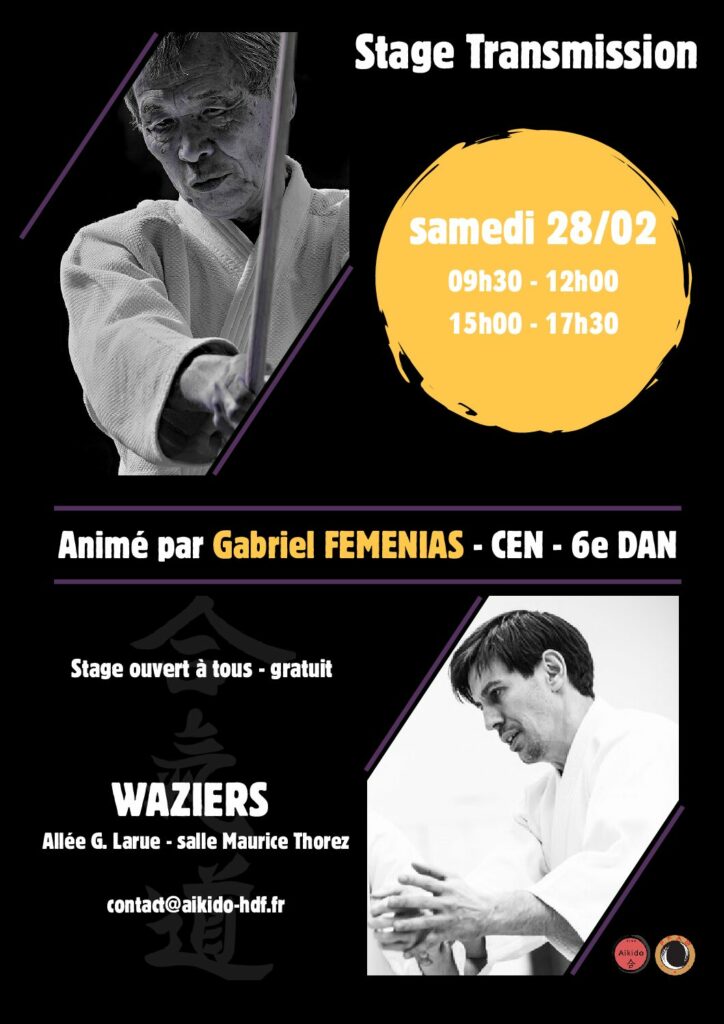 STAGE TRANSMISSION – GABRIEL FEMENIAS 6° DAN